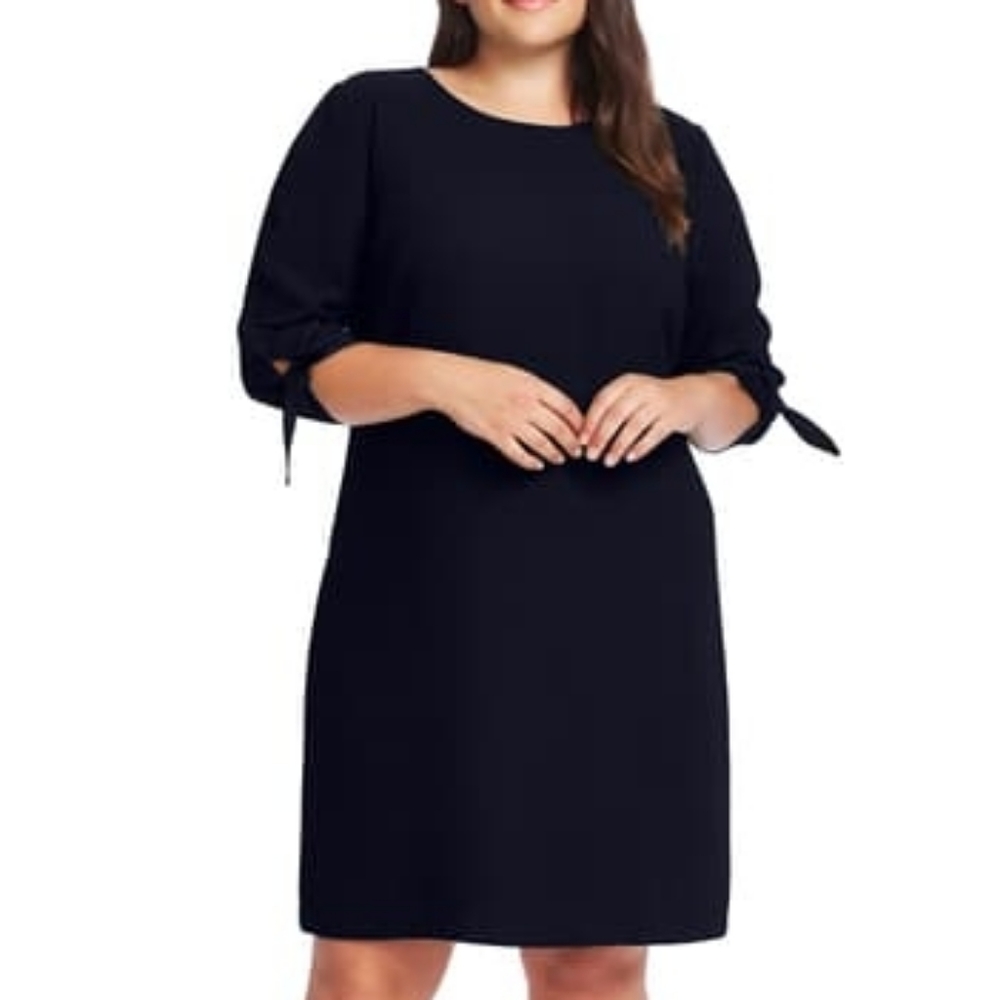 Tie Sleeve Shift Dress